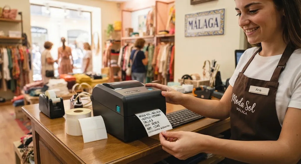 Impresoras de etiquetas autoadhesivas para comercios en Málaga