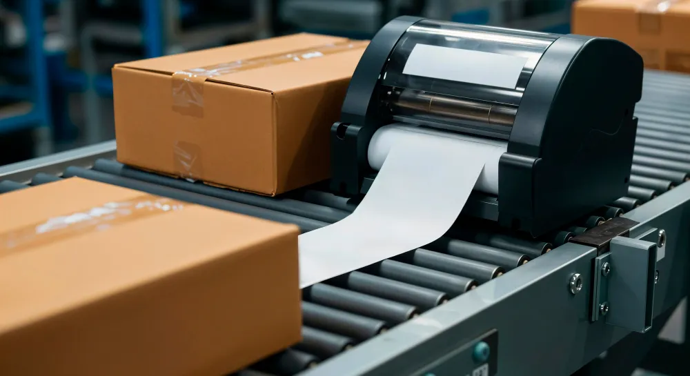 Impresora industrial etiquetas almacén